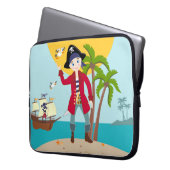 Piratengeburt Laptopschutzhülle (Vorderseite Links)