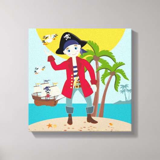 Piratengeburt Leinwanddruck (Vorderseite)