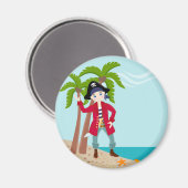 Piratengeburt Magnet (Vorderseite/Rückseite)