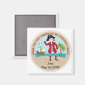 Piratengeburt Magnet (Vorderseite/Rückseite)