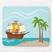 Piratengeburt Mousepad (Vorne)
