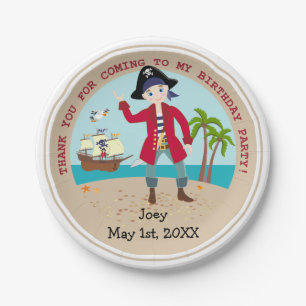 Piratengeburt Pappteller