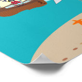 Piratengeburt Poster (Ecke)