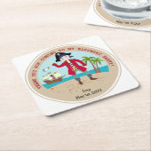 Piratengeburt Rechteckiger Pappuntersetzer (angewinkelt)