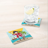 Piratengeburt Rechteckiger Pappuntersetzer (Vor Ort)