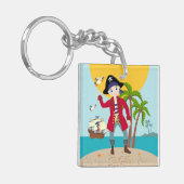 Piratengeburt Schlüsselanhänger (Vorderseite links)