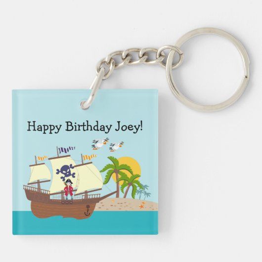 Piratengeburt Schlüsselanhänger (Rückseite)