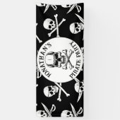 Piratengeburt unter dem Motto Meer Banner (Vertikal)