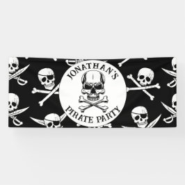 Piratengeburt unter dem Motto Meer Banner
