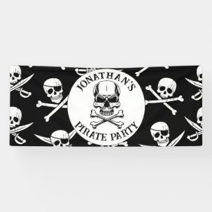 Piratengeburt unter dem Motto Meer Banner