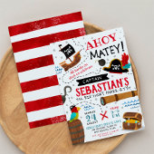 Piratengeburtsfeier Einladung