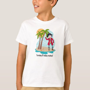 Piratengeburtstagsjunge T-Shirt
