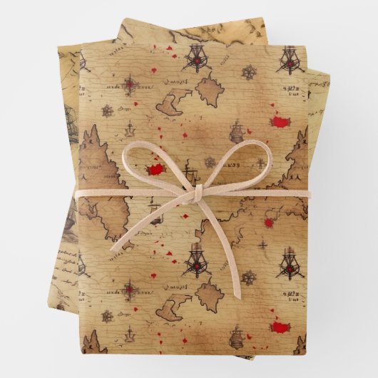 Piratengewerbepapier Geschenkpapier Set (Beispiel)