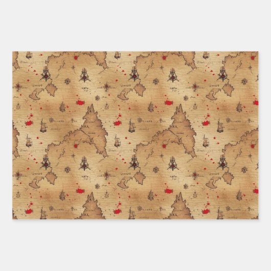 Piratengewerbepapier Geschenkpapier Set (Vorderseite)