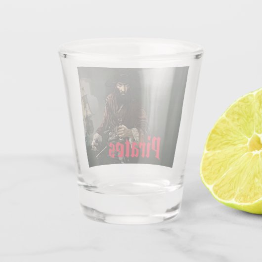 Piratenglas Schnapsglas (Rückseite)