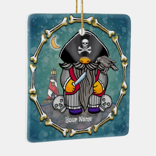 Piratengnome Keramikornament (Rechts)