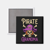 Piratengroßmutter der Männer Magnet (Vorderseite/Rückseite)