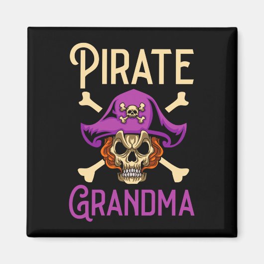 Piratengroßmutter der Männer Magnet (Vorne)
