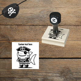 Piratenhai Gummistempel