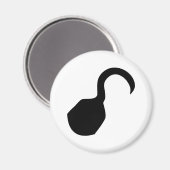 Piratenhaken Magnet (Vorderseite/Rückseite)
