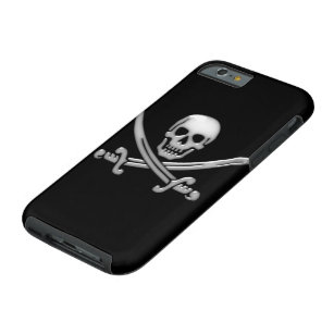 Piratenhaut und Schwertkreuze (TLAPD) Tough iPhone 6 Hülle