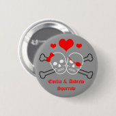 Piratenhochzeit Button (Vorne & Hinten)