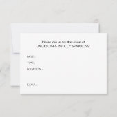 Piratenhochzeit Einladung (Rückseite)