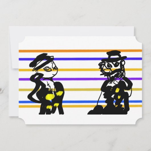 Piratenhochzeit  einladung (Vorderseite)
