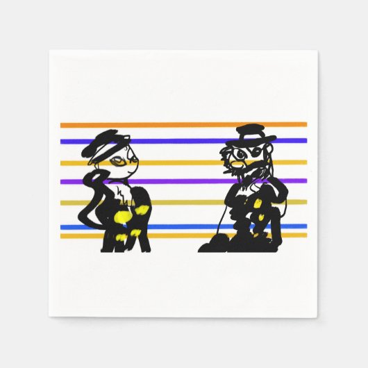 Piratenhochzeit serviette (Vorderseite)