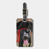 Piratenhund Gepäckanhänger (Vorderseite vertikal)