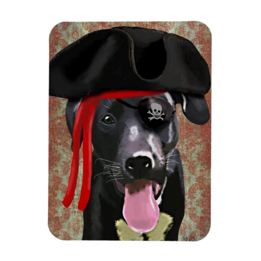 Piratenhund Magnet (Vertikal)