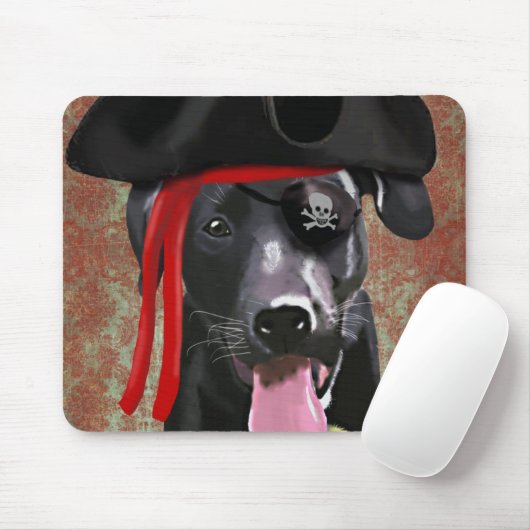 Piratenhund Mousepad (Mit Mouse)