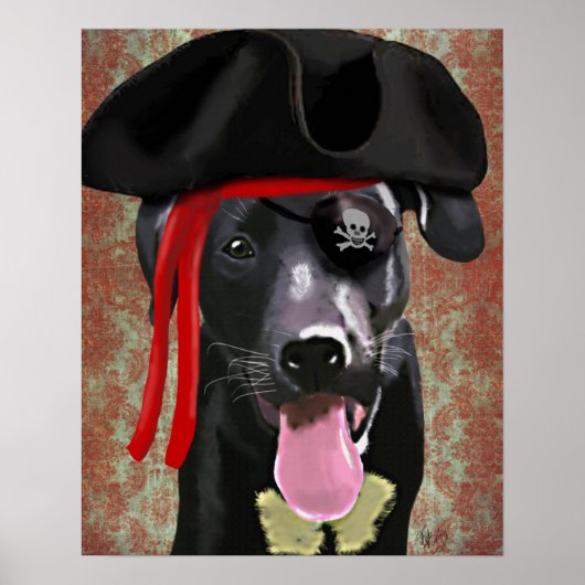 Piratenhund Poster (Vorne)