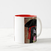 Piratenhund Zweifarbige Tasse (VorderseiteRechts)