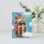 Piratenjunge unterwegs postkarte (Stehend Vorderseite)