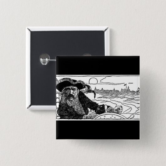 Piratenkapitän Button (Vorne & Hinten)