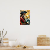 Piratenkapitän Poster (Küche)