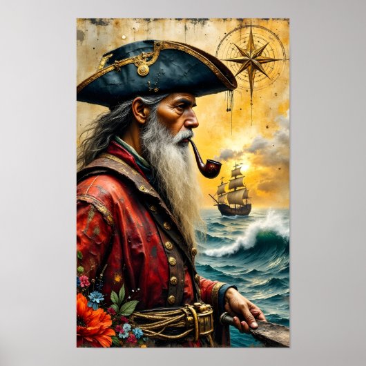 Piratenkapitän Poster (Vorne)