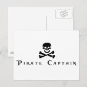 Piratenkapitän Postkarte (Vorne/Hinten)