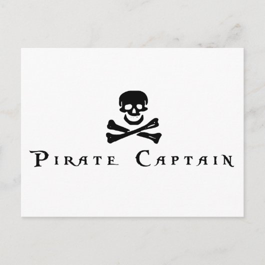 Piratenkapitän Postkarte (Vorderseite)