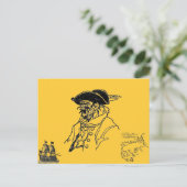 Piratenkapitän Postkarte (Stehend Vorderseite)