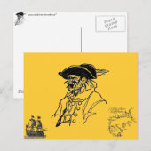 Piratenkapitän Postkarte (Vorne/Hinten)