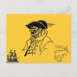 Piratenkapitän Postkarte