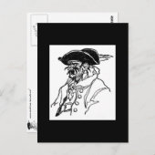 Piratenkapitän Postkarte (Vorne/Hinten)