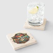 Piratenkapitän Steinuntersetzer (Seitenansicht)