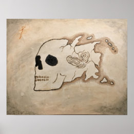 Piratenkarte "Dangerous Waters" von David Good Poster