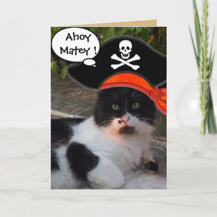 PIRATENKATZE UND ANTIKER PIRATENSCHATZKARTEN KARTE