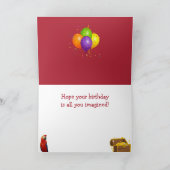 Piratenkatze und Papagei zum Geburtstag Karte (Innenseite)