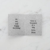 Piratenkatze zum Geburtstag Karte (Innenseite)