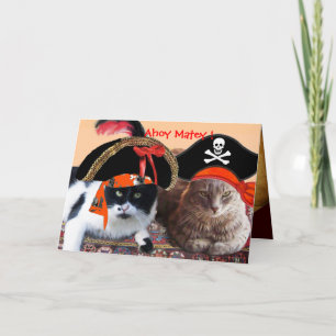 PIRATENKATZEN UND ANTIKER PIRATENSCHATZKARTEN KARTE